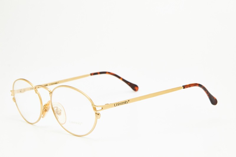 FILOS 6145 51/2 Oval Gold Color/Turtle Vintage Eyeglass Frame 1980s👓 gallery