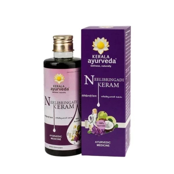 Kerala Ayurveda Neelibringadi Keram Ayurvedic Hair Oil Growth & Grey Care 200Gx1