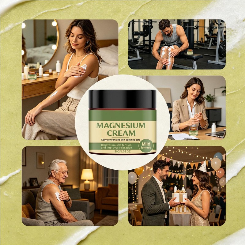 Magnesium Cream - Soothing Cream for Muscles, Joints & Legs, with MSM, Arnica gallery