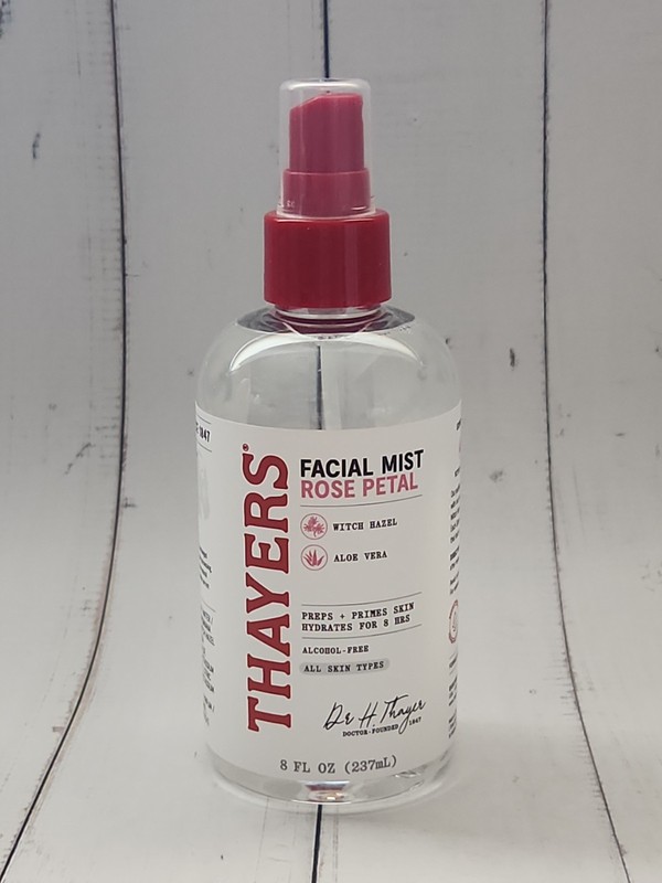 Thayers Witch Hazel Aloe Vera Facial Mist, Alcohol Free, Rose Petal, 8 fl oz