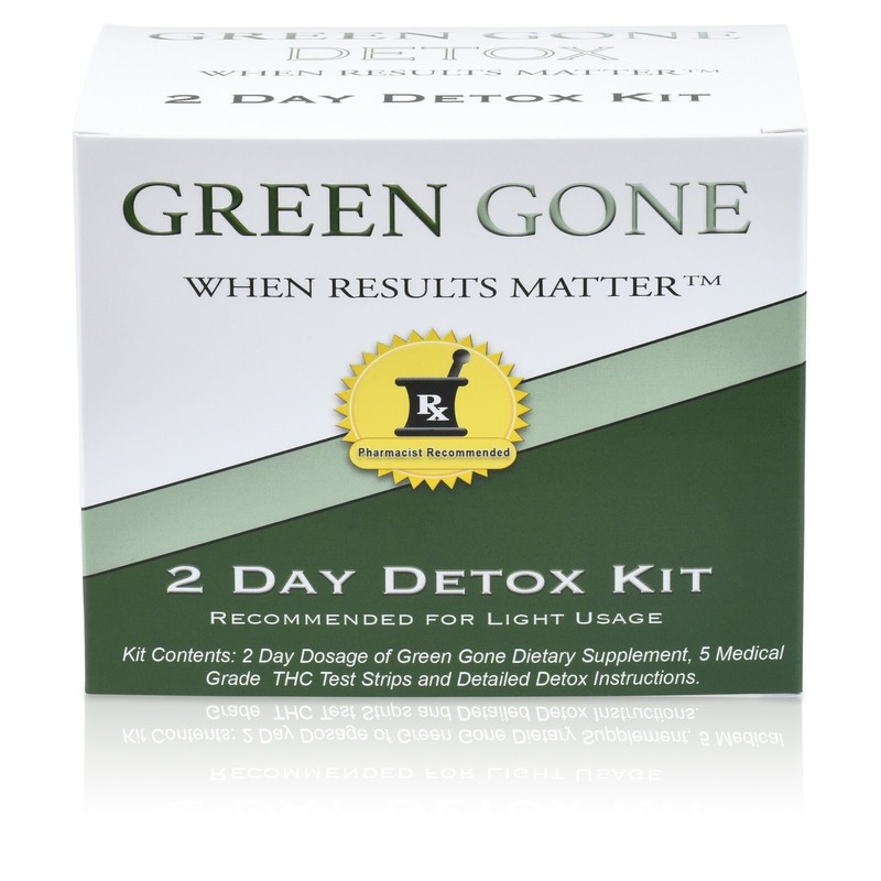 Green Gone Detox 2 Day Kit 24 Capsules EXP 01/26 Comes with 5 Test strips