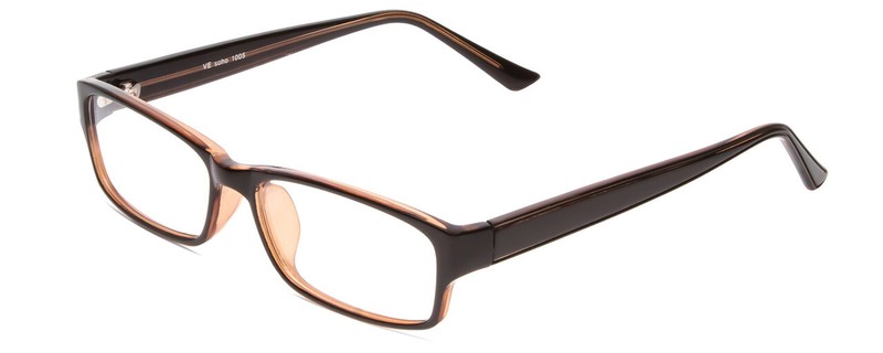 Soho 1005 Women Rectangle Designer Reading Glasses Shiny Black/Grey Crystal 54mm