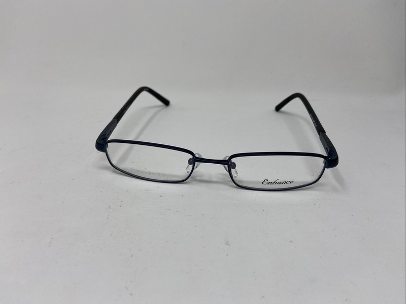 ENHANCE EYEWEAR 3837 49/17/140 MATTE BLUE FLEX HINGE EYEGLASSES O461