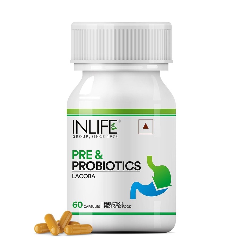 Pre-Probiotics for Digestive Health | 3-in-1 Gut Health Formula | 60 Capsules .