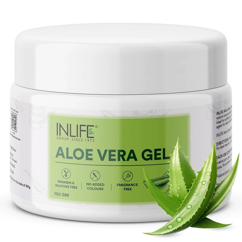 INLIFE Aloe Vera Gel for Face & Hair – 100g