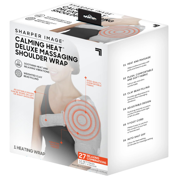 Sharper Image Calming Heat Shoulder Wrap Deluxe 27-Setting gallery