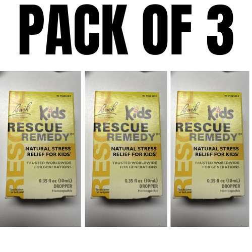 Rescue Remedy® Kids Dropper – 0.35 fl oz (10 mL) – Pack of 3 (Exp 05/2026)