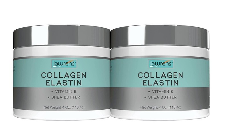 2 JAR 4=8 OZ COLLAGEN ELASTIN CREAM,no SNAIL GEL CREam 8 oz total