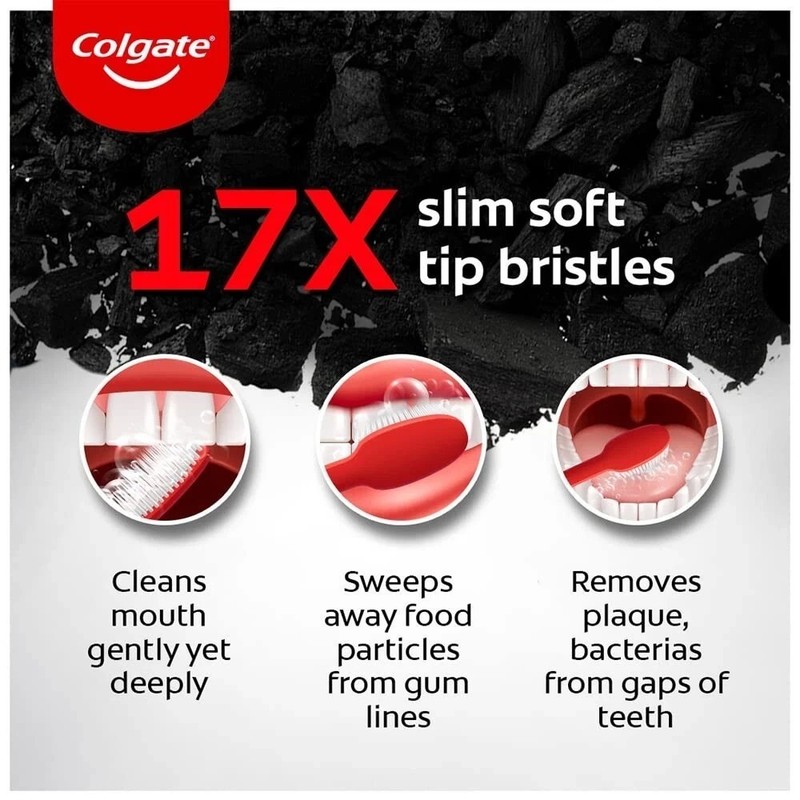 Colgate Slimsoft Charcoal Manual Toothbrush for Adults gallery