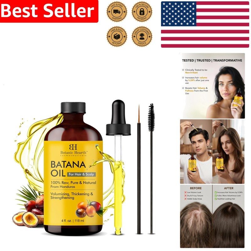 Pure Batana Oil Hair Treatment 4 Fl Oz – Growth Thickness Strength Nourishing