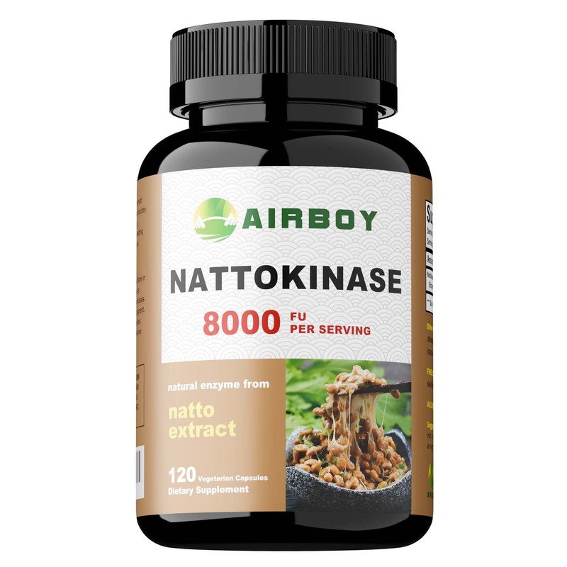 Nattokinase 8000FU – Heart Health Supplement, Circulatory Health, Non-GMO