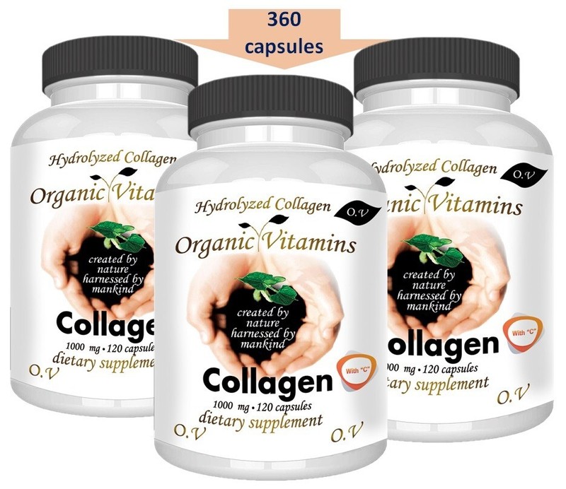 3 bottles 1000, Hydrolized Collagen Capsule hydrolyzed ,colageina10