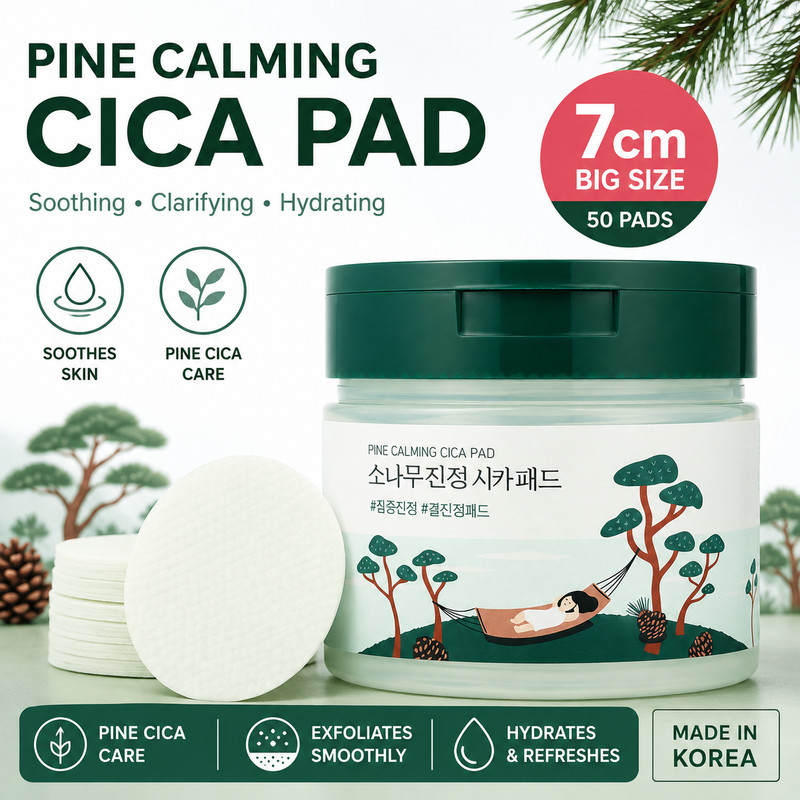 Round Lab Pine Calming Cica Soothing Toner Pads 50pcs Hydrating gallery