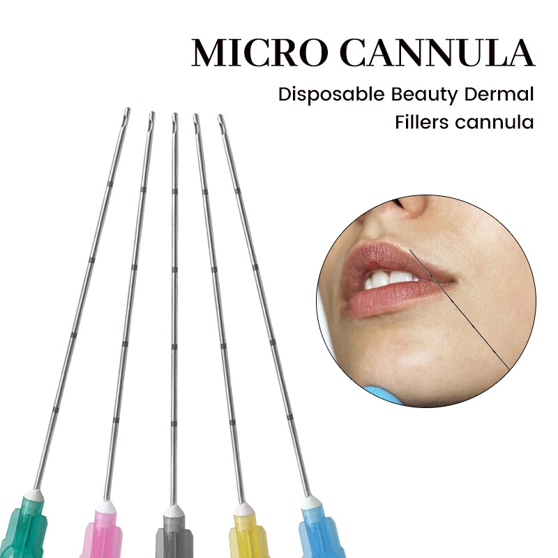 5/10/20/50/100pcs Micro Cannula with Puncture, Blunt Tip for Fillers, FDA Listed gallery