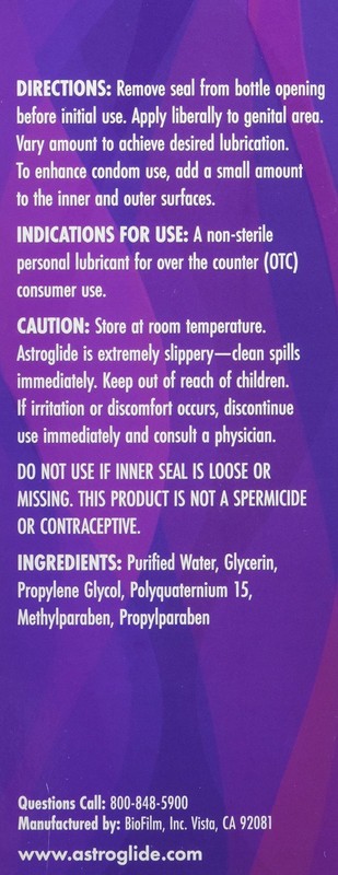 Astroglide Liquid, Water Based Personal Lubricant, 5 oz gallery