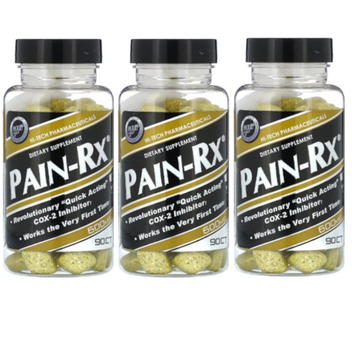 Hi-Tech Pharmaceuticals Pain-Rx (600 mg) – 90 Tabs Each (Pack of 3)