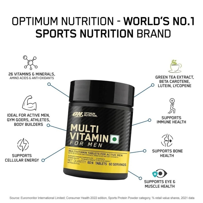 ON Multivitamin for Men – 60 Tabs with 26 Essential Vitamins & Minerals gallery