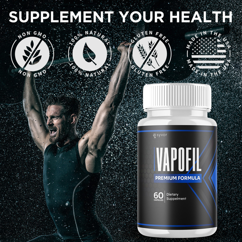 (2 Pack) Vapofil Advanced Male Pills Vapo Fil Formula Supplement 120 Capsules gallery