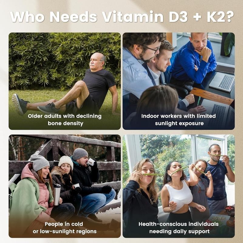 High-potency 10000 IU Vitamin D3 paired with essential Vitamin K2 gallery