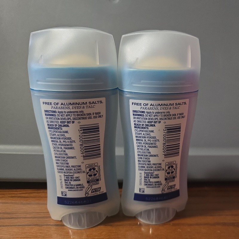 2 Secret Aluminum Free Coconut 48 Hour Deodorant Paraben Free (B1) gallery