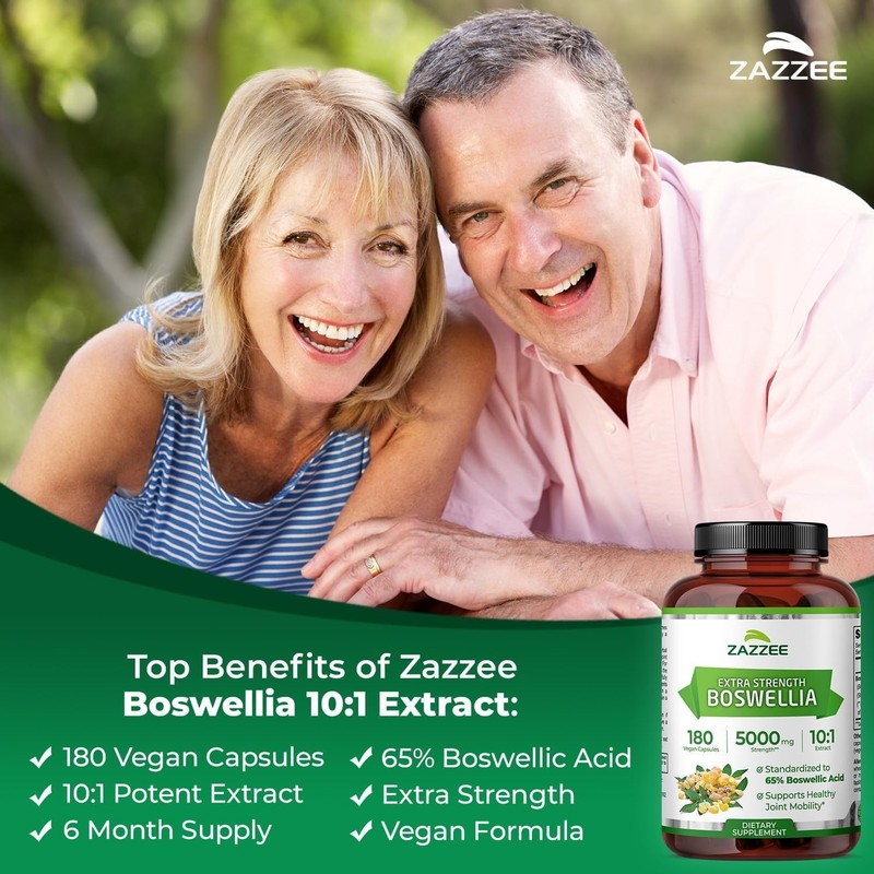 Extra Strength Boswellia 10:1 Extract - 180 Capsules for Joint Comfort gallery