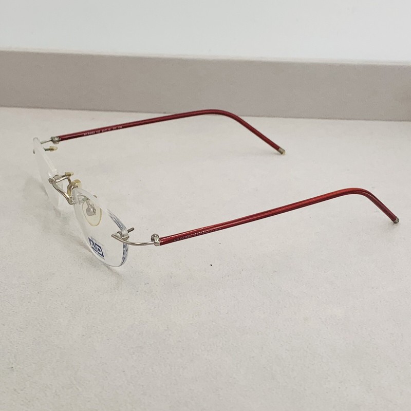 Adolfo Dominguez AD54059 Optical Frame Silver / Red Size 49[]18-135 Rimless gallery