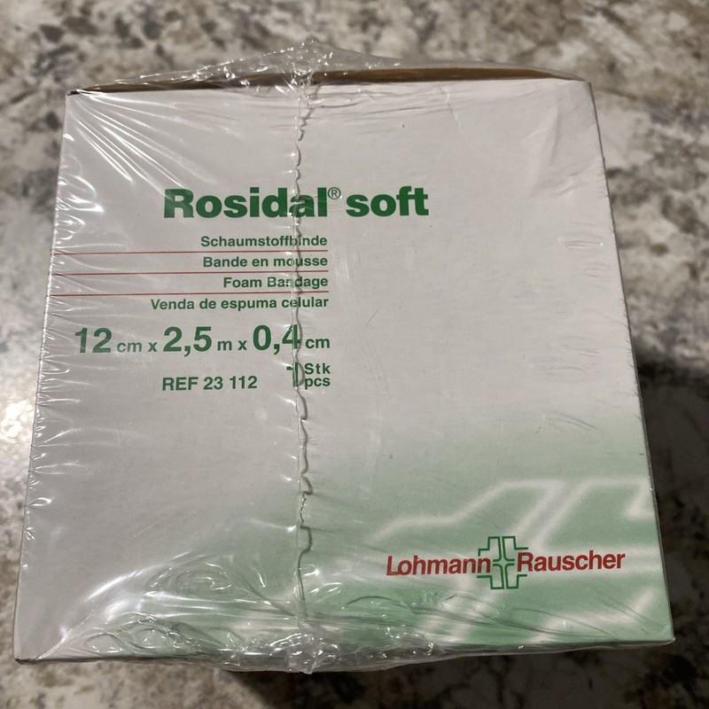 (2) Rosidal Soft Foam Wrap 12cm x 2 5m x 04cm Padding Underwrap Lohmann Rauscher