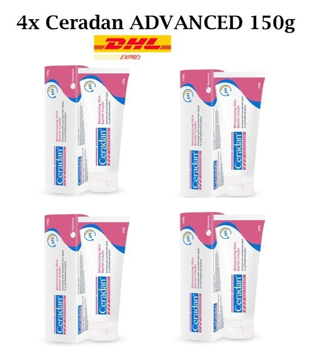 4x CERADAN Advanced Moisturising Skin Barrier Cream 150g Original Expiry 2028