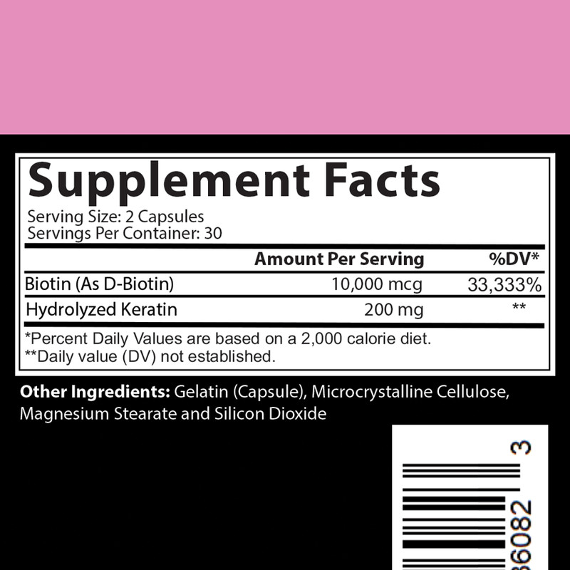 Angry Supplements Hair Envy Biotin + Keratin Skin & Nail Heath 12-Pk/Year Supply gallery