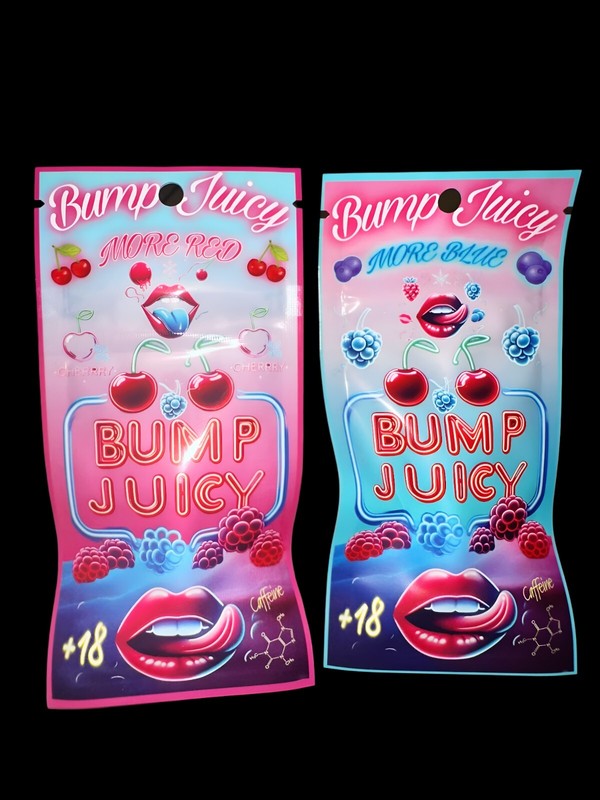 BUMP JUICY More Red & More Blue! (200mg Of Caffeine Per Vial) + DONATION