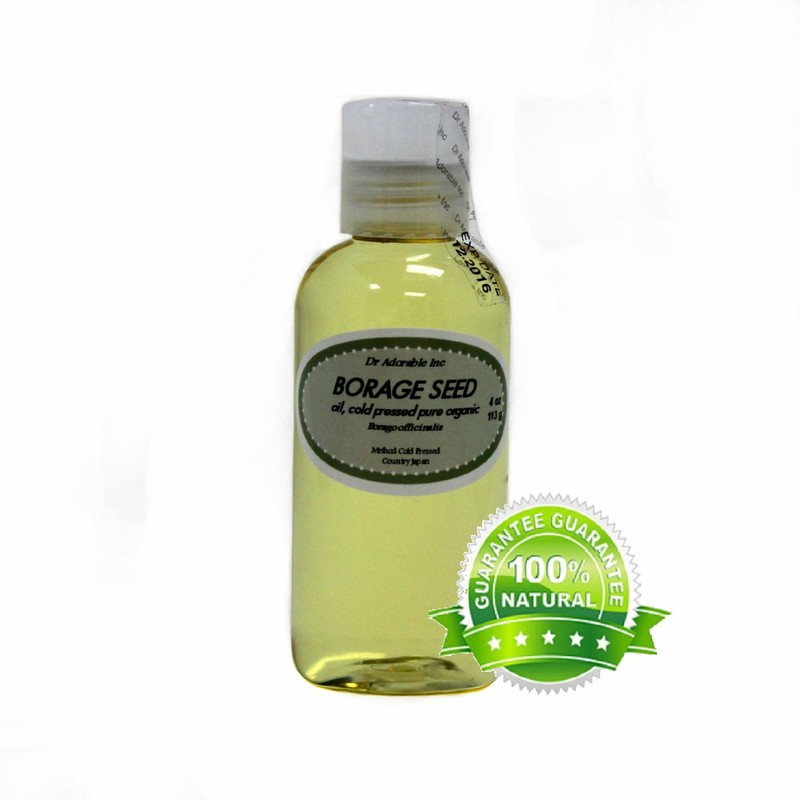 4 Oz Borage Seed Oil Premium 100% Pure Organic Cold Pressed GLA 20% Uncut