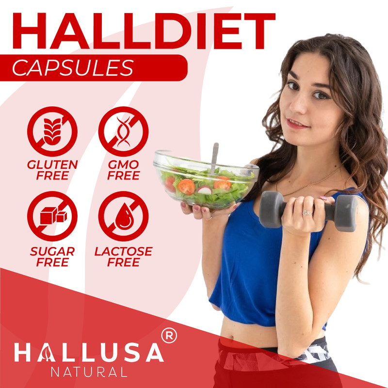 HALLDIET FORTE - Weight & Diet Management Support - Appetite Control - 60 Caps gallery