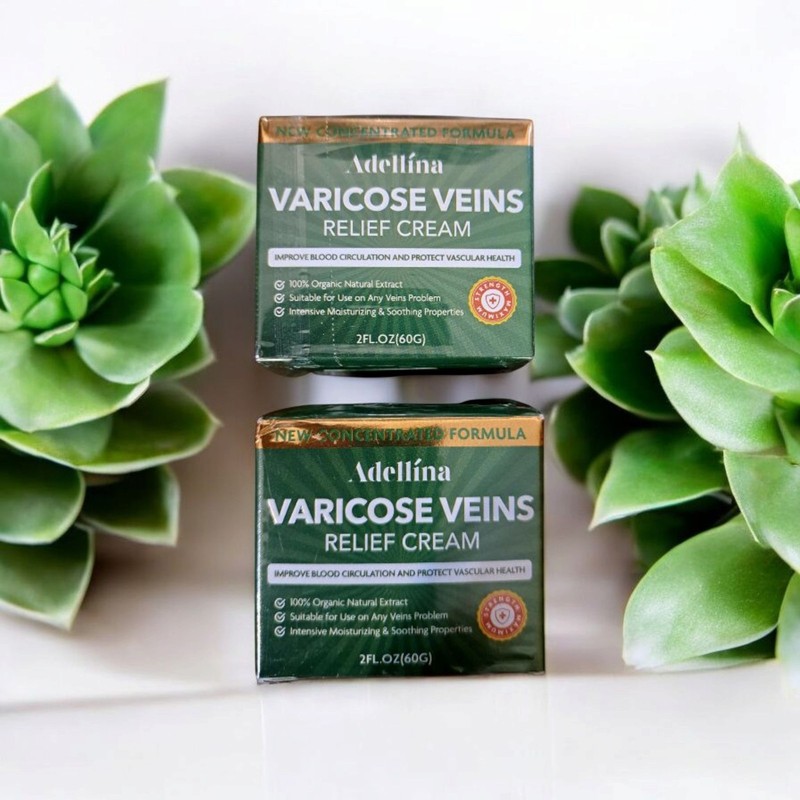 LOT OF 2 Adellina Varicose Veins Cream Relief for Legs Improves Circulation L@@K