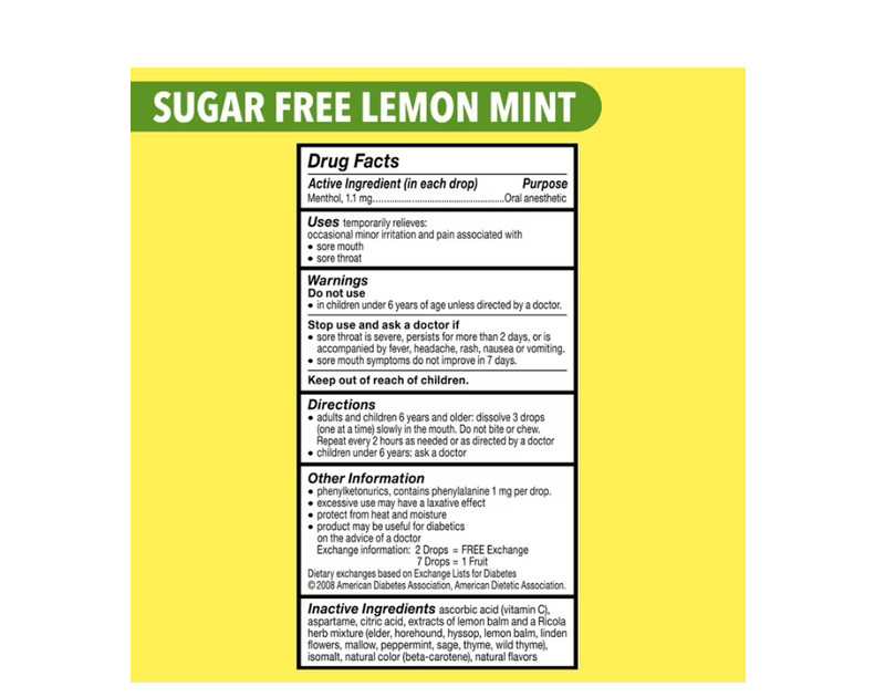 4 PACK Ricola Big Bag Sugar Free Cough Drops Drops 2245, Lemon, lemon mint, 45CO gallery