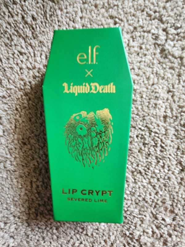 e.l.f. x Liquid Death Lip Crypt Severed Lime Lip Balm 0.29oz SPF 0