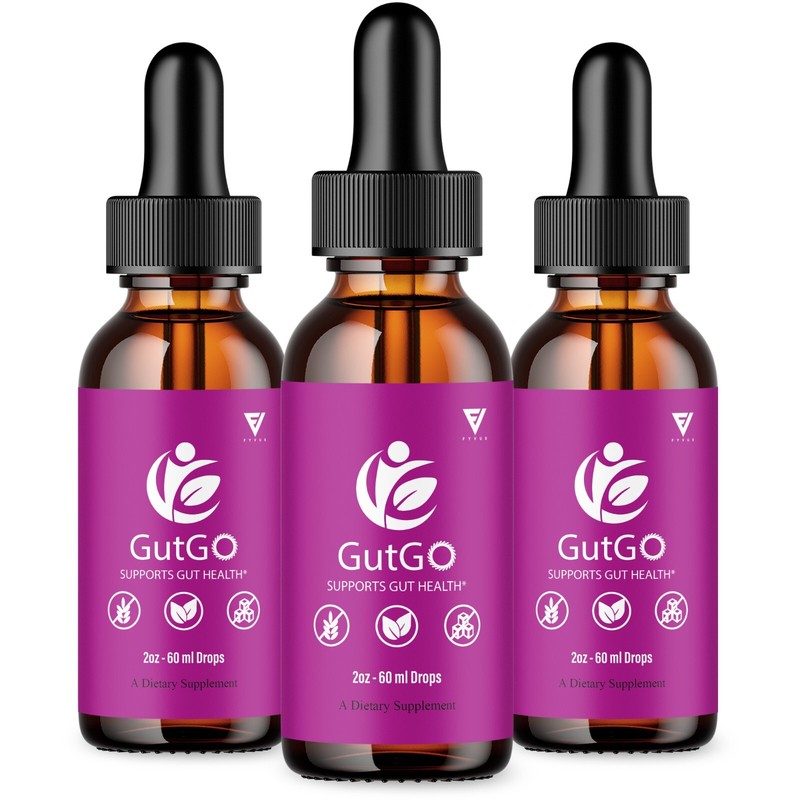 (3 Pack) GutGo Drops Wellness Support Supplement Gut Go Maximum Strength (6oz)