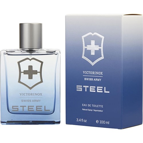 Victorinox Men’s Swiss Army Steel EDT Spray 3.4 oz Fragrances 7611160127648