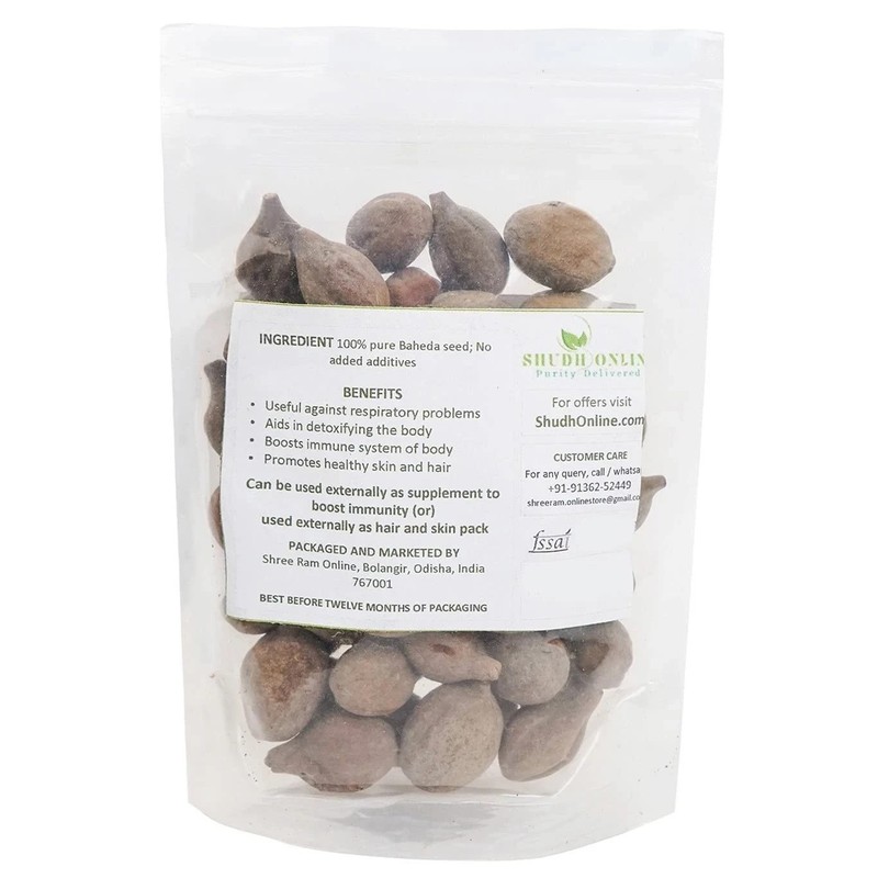 Shudh Online Baheda Seeds Helpful in Maintaining Healthy And Strong Hair 100g gallery