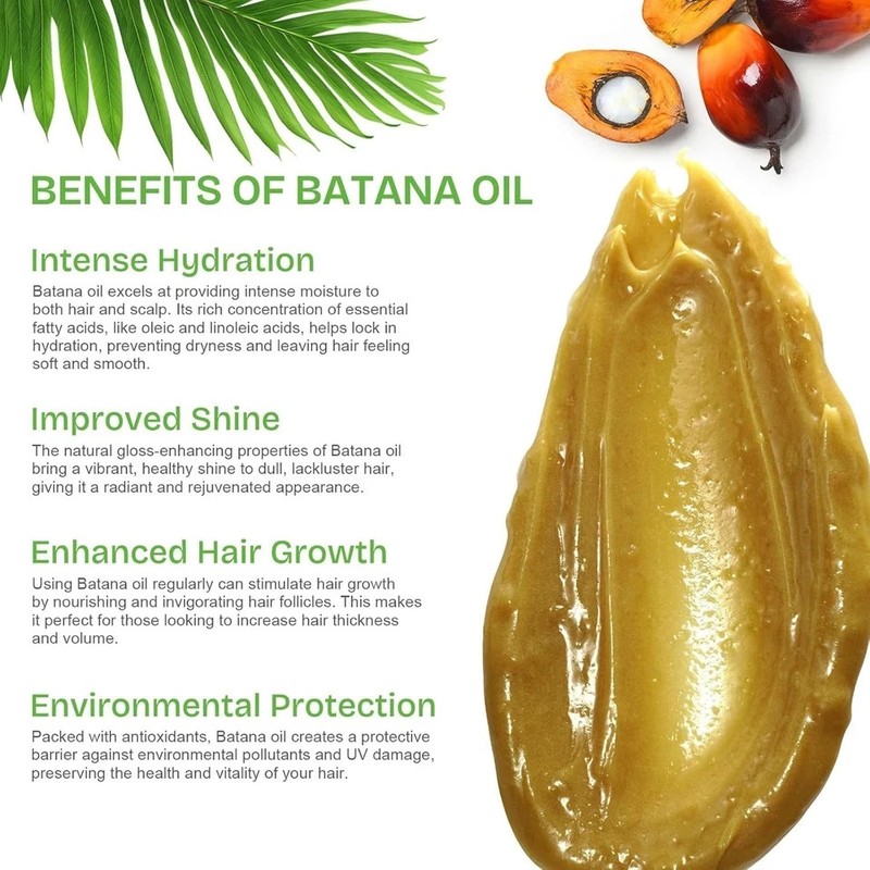 Raw Batana Oil for Hair Growth and Repair, 100% Pure Dr. Sebi Unrefined Batana O gallery