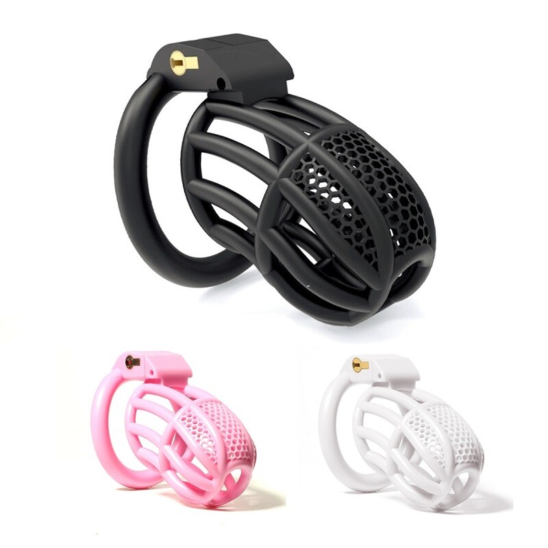 Plastic Male Chastity Device Resin Cage for Men Short/Standard Lock Belt CC449