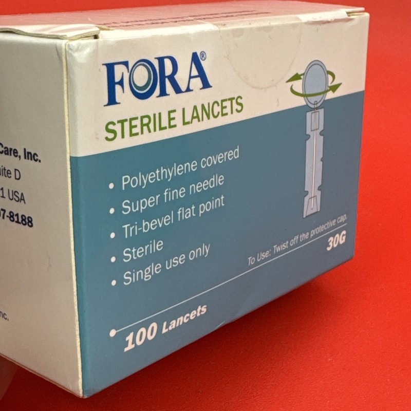 100 Fora Sterile Lancets/New/ Expires 9/4/2026. Buy 2 20% Off