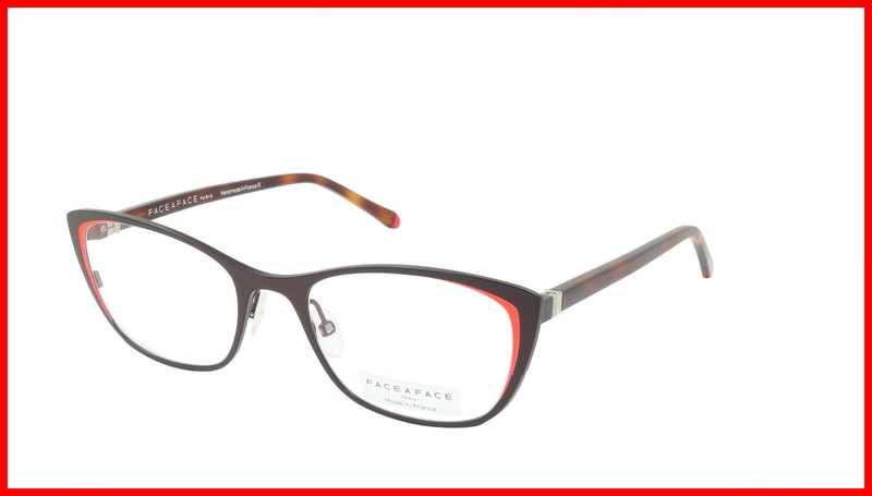 Face A Face Eyeglasses Frame JOYCE 1 Col. 9426 Acetate Dark Aubergine Fluo Matte
