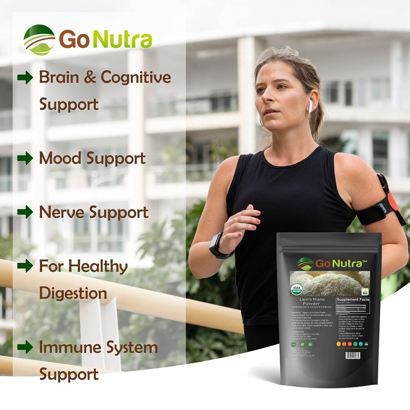 Lion's Mane Mushroom Powder Organic | Lions Mane Extract Pure | 16 Ounce gallery