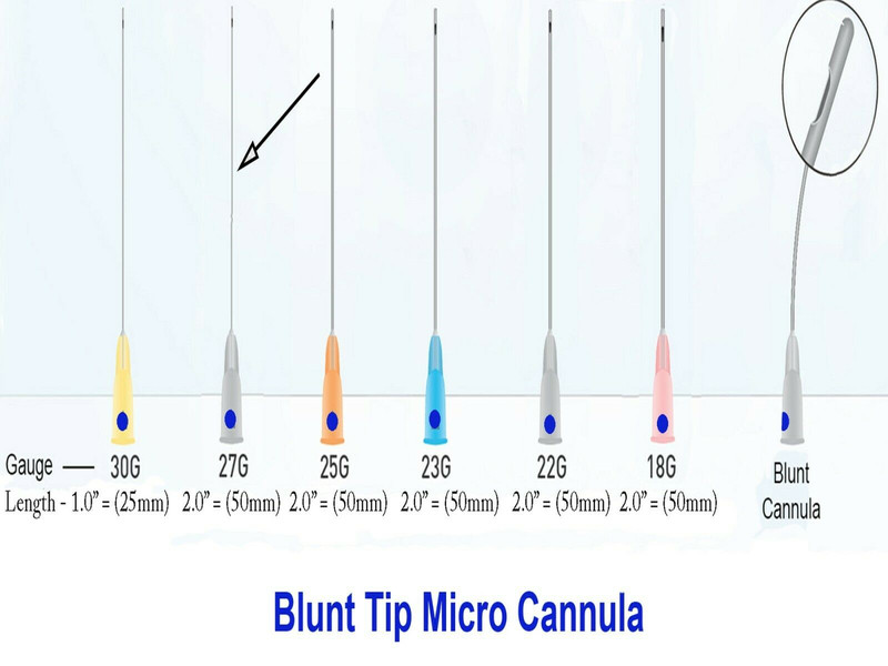 5/10/20/50/100pcs Micro Cannula with Puncture, Blunt Tip for Fillers, FDA Listed gallery