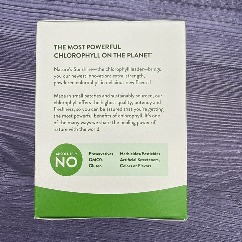Natures Sunshine Extra Strength Chlorophyll Detoxifying Stick Packs Crisp Apple gallery