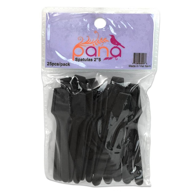 4 Packs Pana 2.5" Black Small Plastic Makeup Cosmetic Facial Mask Spatula Scoop gallery