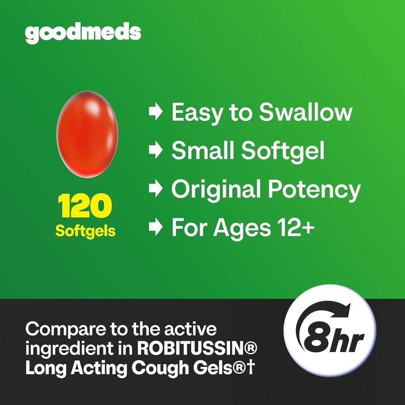 Cough Relief for Adults Softgels Dextromethorphan HBr DXM 15mg 8Hour, Non-Dro... gallery