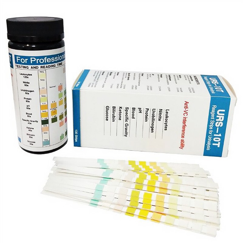 100Pcs/Box Urine Test Strips Urinalysis Reagent Paper 10 Parameters Test Stripes gallery