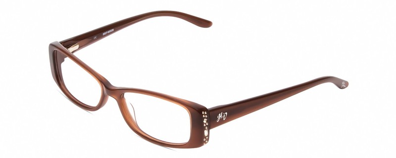 Harley Davidson HD0515 Lady Oval Designer Glasses in Caramel Brown Crystals 52mm