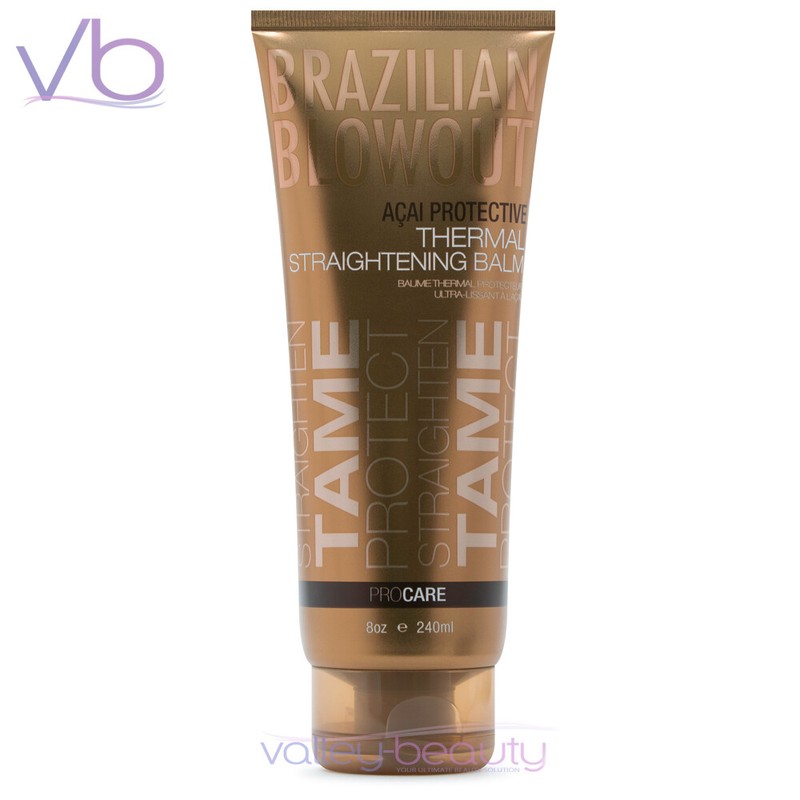 BRAZILIAN BLOWOUT Acai Protective Thermal Straightening Balm, Heat Activated